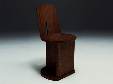 INTERSECTION - Solid wood chair by La Manufacture - view 2